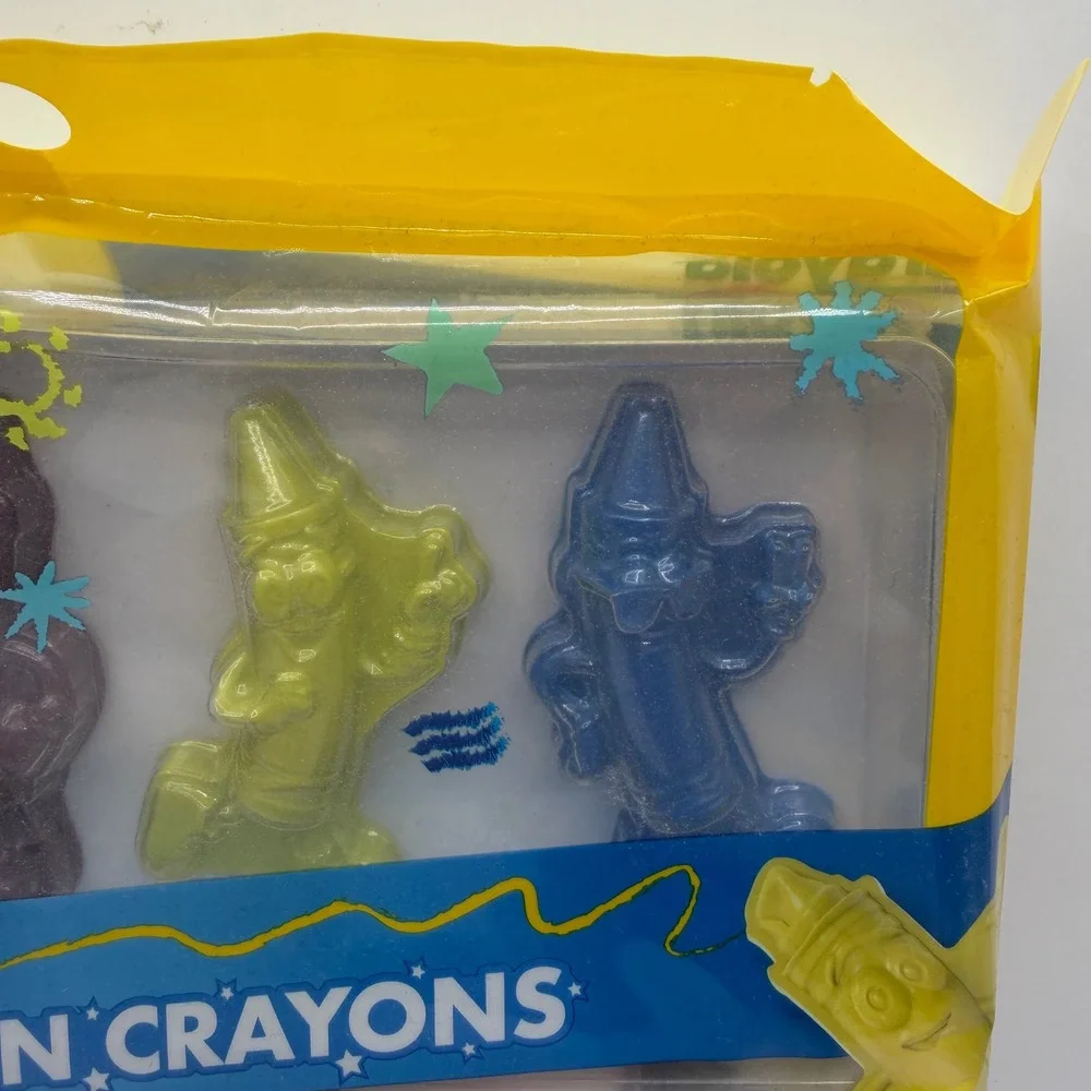 Crayola Limited Edition Shaped Crayons 8 Retired Colors Dandelion Magic Mint NEW